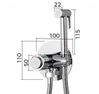 Гигиенический душ со смесителем Gappo G7288 хром